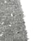 6ft. Unlit Silver Tinsel Pop-Up Artificial Christmas Tree